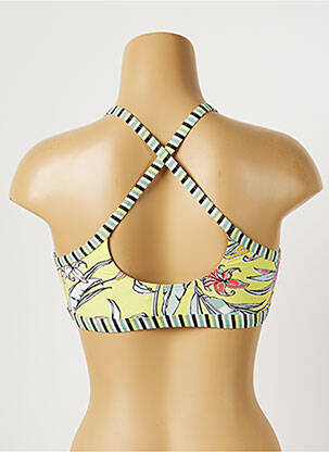 Sutien de costum de baie elasticitate top sutien modelat galben PIHA femeie