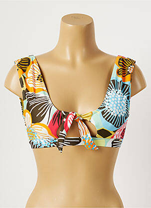 Sutien de costum de baie elasticitate top sutien modelat verde PIHA femeie