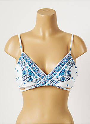 Sutien de costum de baie elasticitate top sutien push-up albastru SEAFOLLY femeie
