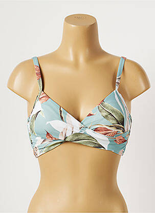 Sutien de costum de baie elasticitate top sutien modelat verde MOONTIDE femeie
