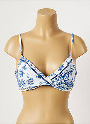 Sutien de costum de baie elasticitate top sutien push-up albastru SEAFOLLY femeie