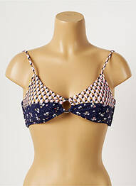 Sutien de costum de baie elasticitate top sutien modelat albastru SEAFOLLY femme
