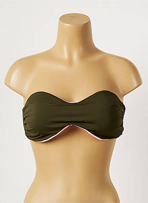 Sutien de costum de baie elasticitate top bentiță verde KIWI femeie
