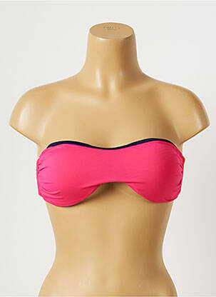 Sutien de costum de baie elasticitate top bentiță roz KIWI femeie