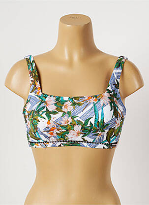 Sutien de costum de baie elasticitate top sutien modelat verde MOONTIDE femeie