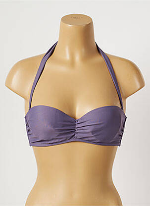 Sutien de costum de baie elasticitate top bentiță violet KIWI femeie