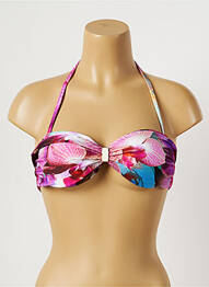 Sutien de costum de baie elasticitate top bentiță violet RIO DE SOL femeie