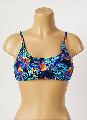 Sutien de costum de baie elasticitate top sutien modelat albastru SUN PROJECT femeie