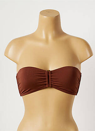 Sutien de costum de baie elasticitate top sutien modelat maro SEAFOLLY femeie