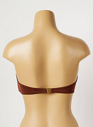 Sutien de costum de baie elasticitate top sutien modelat maro SEAFOLLY femeie