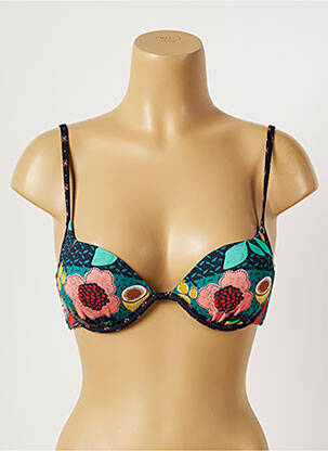 Sutien de costum de baie elasticitate top sutien push-up albastru YSABEL MORA femeie