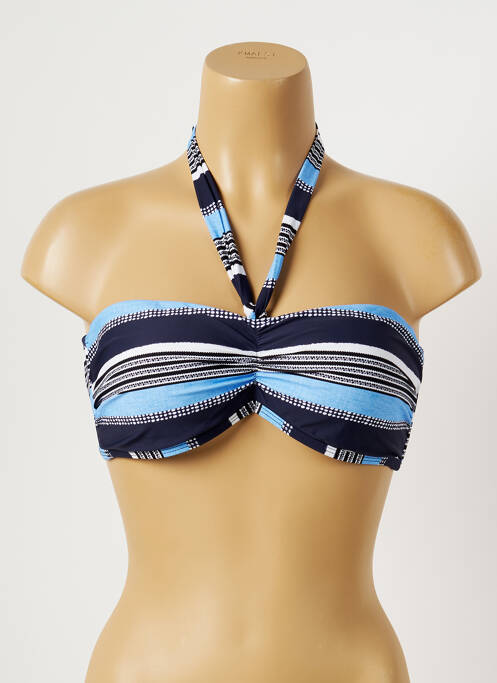 Sutien de costum de baie elasticitate top bentiță albastru MOONTIDE femme