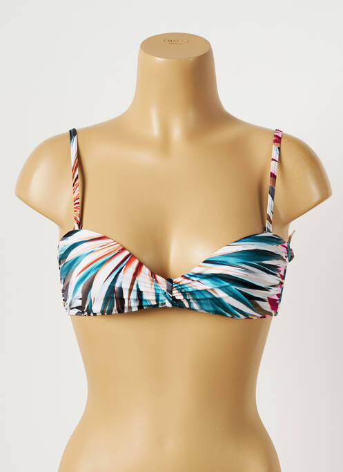 Sutien de costum de baie elasticitate top bentiță albastru MOONTIDE femme