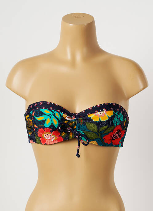 Sutien de costum de baie elasticitate top bentiță albastru YSABEL MORA femme