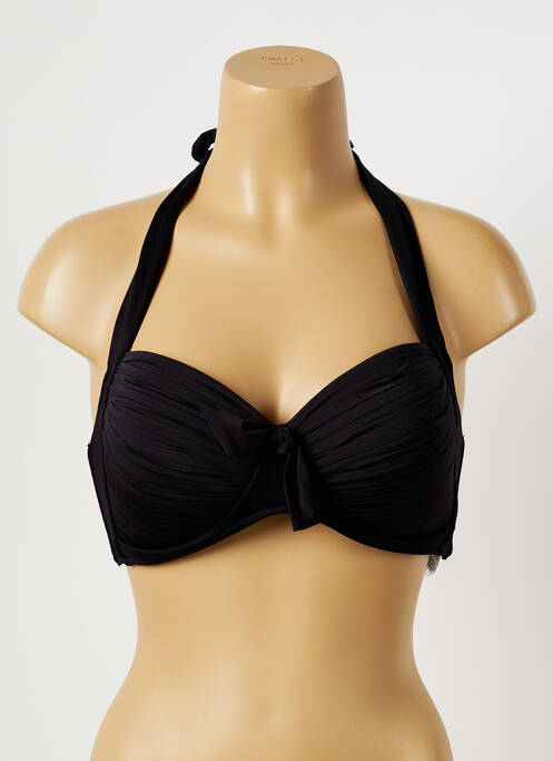 Sutien de costum de baie elasticitate top sutien modelat negru SEAFOLLY femme