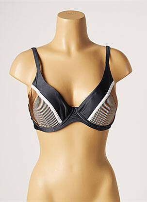 Sutien de costum de baie elasticitate top sutien modelat gri MOONTIDE femeie
