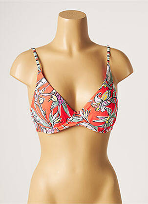 Sutien de costum de baie elasticitate top sutien modelat portocalie PIHA femeie