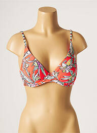 Sutien de costum de baie elasticitate top sutien modelat portocaliu PIHA femme