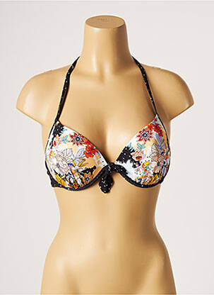 Sutien de costum de baie elasticitate top sutien modelat negru PIHA femeie