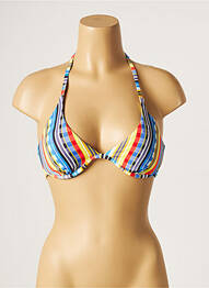 Sutien de costum de baie elasticitate top sutien modelat galben PIHA femeie
