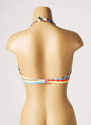 Sutien de costum de baie elasticitate top sutien modelat galben PIHA femeie