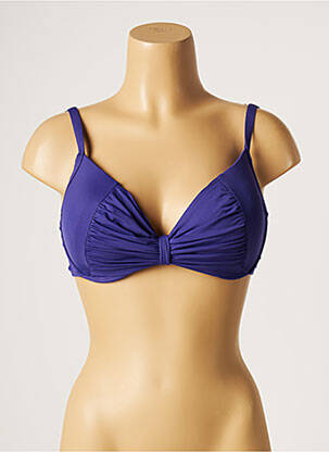 Sutien de costum de baie elasticitate top sutien modelat violet MOONTIDE femeie