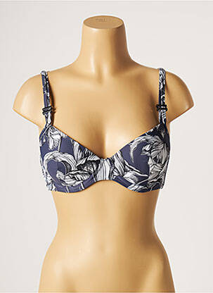 Sutien de costum de baie elasticitate top sutien modelat albastru MOONTIDE femeie