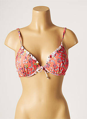Sutien de costum de baie elasticitate top sutien modelat portocalie PIHA femeie