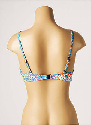 Sutien de costum de baie elasticitate top sutien modelat albastru PIHA femeie