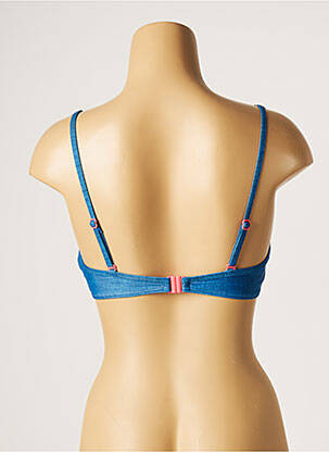 Sutien de costum de baie elasticitate top sutien modelat albastru PIHA femeie