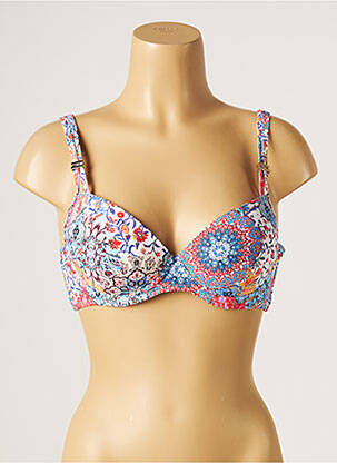 Sutien de costum de baie elasticitate top sutien modelat albastru MOONTIDE femeie