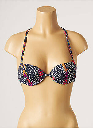 Sutien de costum de baie elasticitate top sutien modelat albastru KIWI femeie