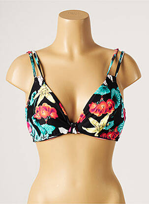Sutien de costum de baie elasticitate sutien cupe întregi cu decolteu înalt negru SEAFOLLY femeie