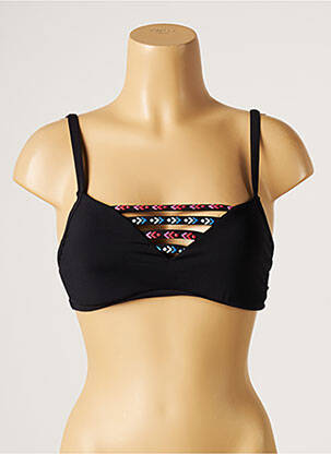 Sutien de costum de baie elasticitate sutien cupe întregi cu decolteu înalt negru SEAFOLLY femeie
