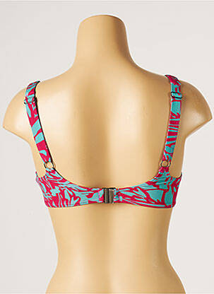 Sutien de costum de baie elasticitate sutien cupe întregi cu decolteu înalt roz MOONTIDE femeie