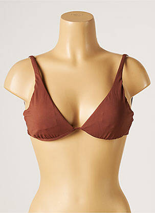 Sutien de costum de baie elasticitate top triunghiuri maro SEAFOLLY femeie