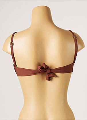 Sutien de costum de baie elasticitate top triunghiuri maro SEAFOLLY femeie