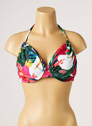 Sutien de costum de baie elasticitate sutien balconet cu decolteu înalt verde YSABEL MORA femeie