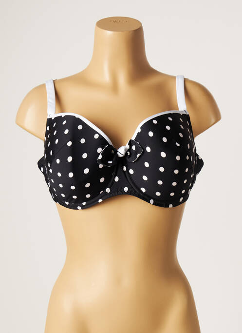 Sutien de costum de baie negru ANTIGEL femeie