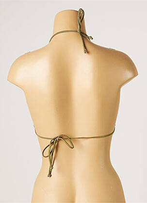 Sutien de costum de baie elasticitate top triunghiuri verde SUN PROJECT femeie