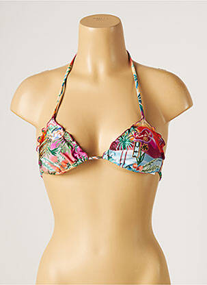 Sutien de costum de baie elasticitate top triunghiuri portocalie RIO DE SOL femeie