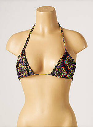 Sutien de costum de baie elasticitate top triunghiuri negru RIO DE SOL femeie
