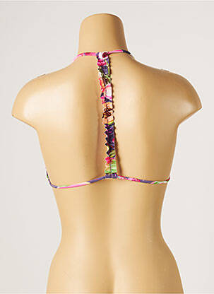 Sutien de costum de baie elasticitate top triunghiuri roz YSABEL MORA femeie
