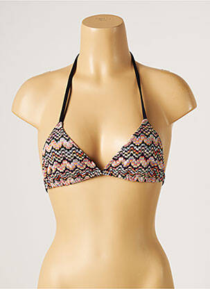Sutien de costum de baie elasticitate top triunghiuri roz KIWI femeie