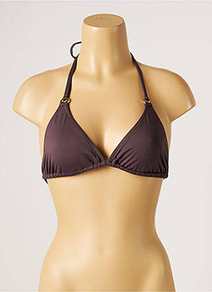 Sutien de costum de baie elasticitate top triunghiuri violet KIWI femeie