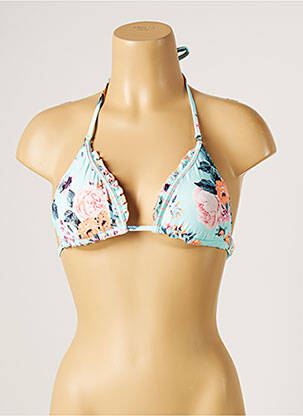 Sutien de costum de baie elasticitate top triunghiuri albastru SEAFOLLY femeie