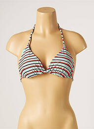 Sutien de costum de baie elasticitate top triunghiuri roz PIHA femeie