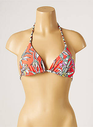 Sutien de costum de baie elasticitate top triunghiuri roz PIHA femeie