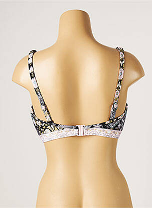 Sutien de costum de baie elasticitate sutien cupe întregi cu decolteu înalt negru SEAFOLLY femeie