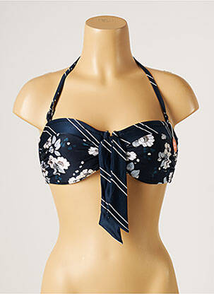 Sutien de costum de baie elasticitate top bentiță albastru SEAFOLLY femeie